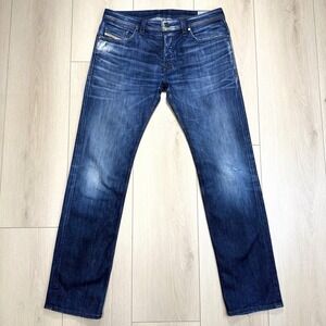 VTG 2000'S Y2K Diesel Safado 33x33.5 Button Fly Stretch Jeans Mens Slim Straight